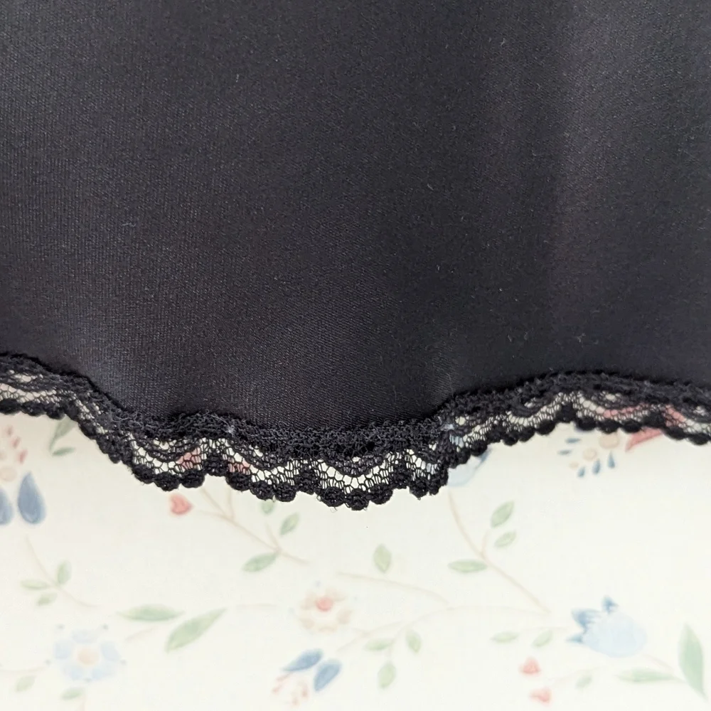 Black Lace Cami 38 L Top Day Night Camisole Layer Lingerie Special Event Date